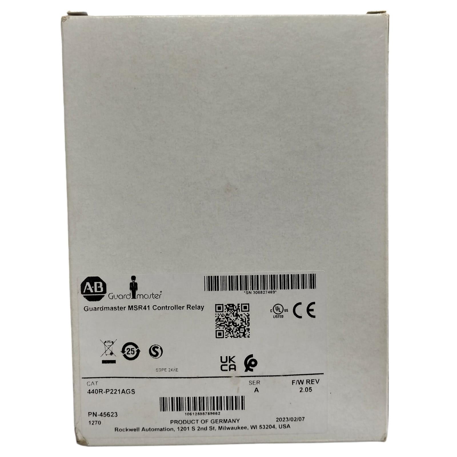 Allen Bradley 440r-p221ags Relevador