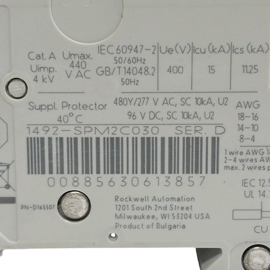 Allen Bradley 1492-spm2c030 Interruptor