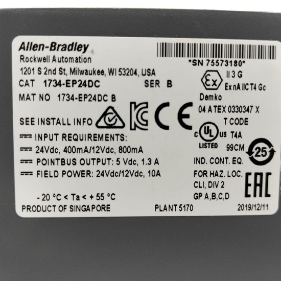 Allen Bradley 1734-ep24dc Módulo de expansión de potencia