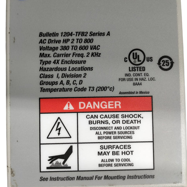 Allen Bradley 1204-tfb2 Servomotor