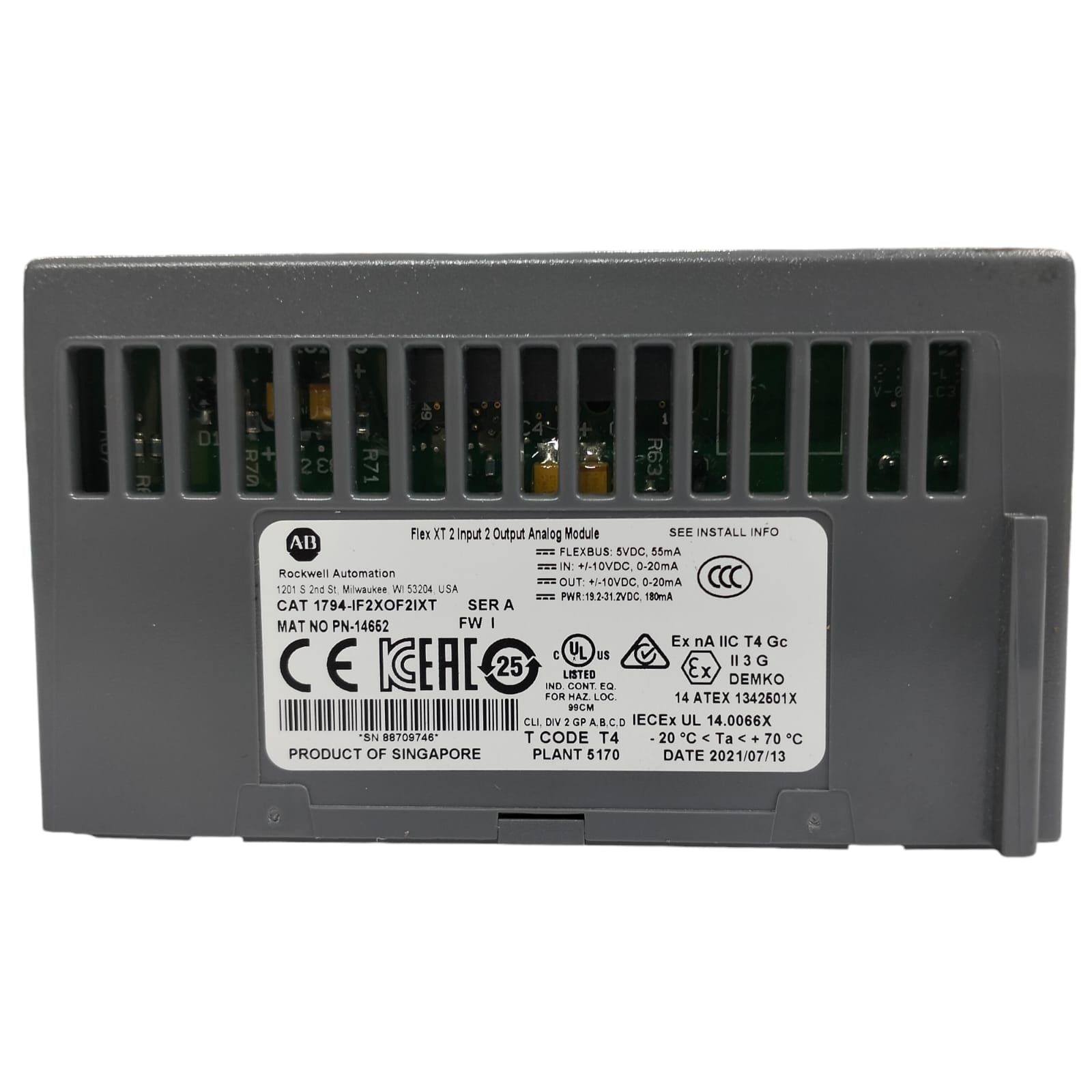 Allen Bradley 1794-if2xof2ixt Módulo de entrada y salida