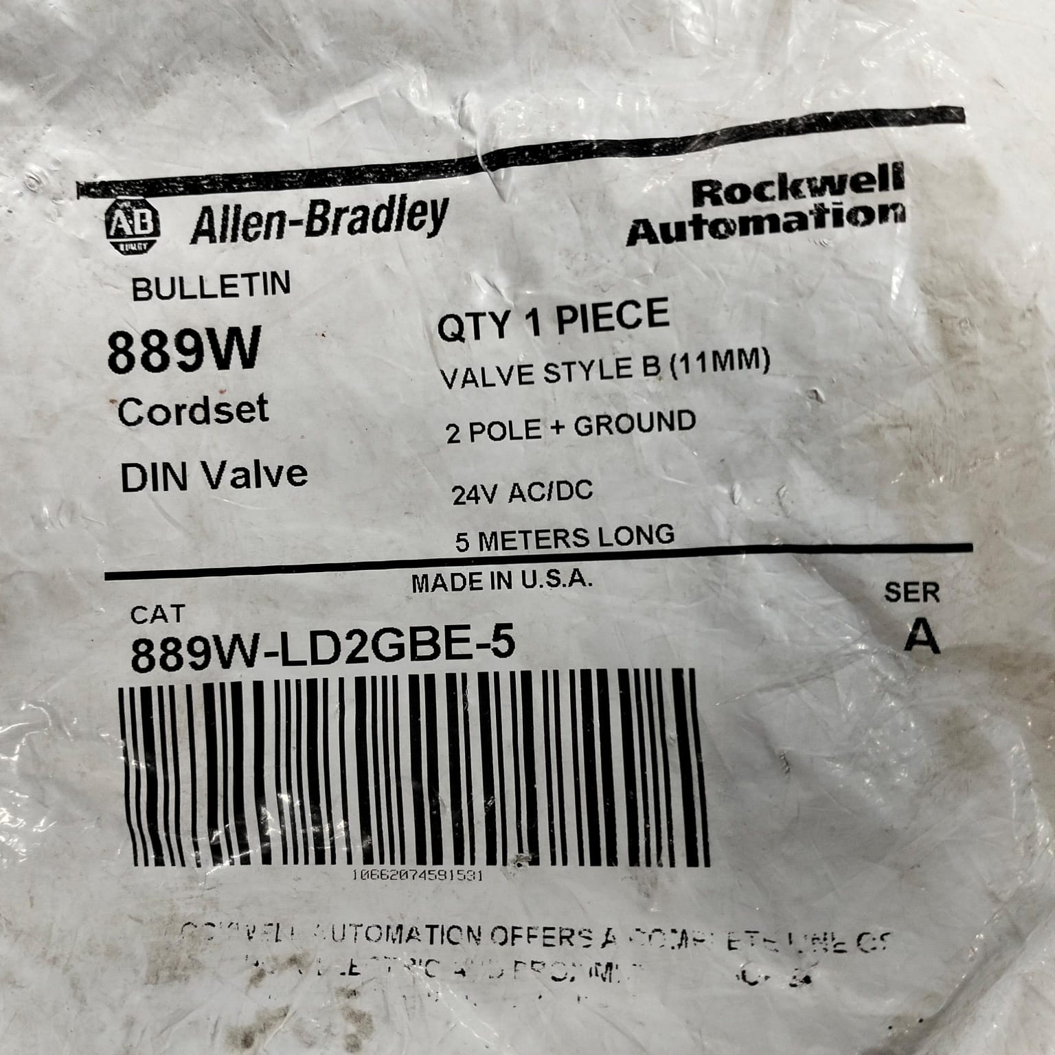 Allen Bradley 889w-ld2gbe-5 Cable