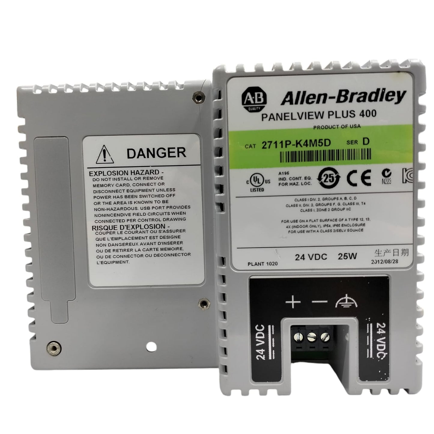 Allen Bradley 2711p-k4m5d PanelView Plus 400 Pantalla