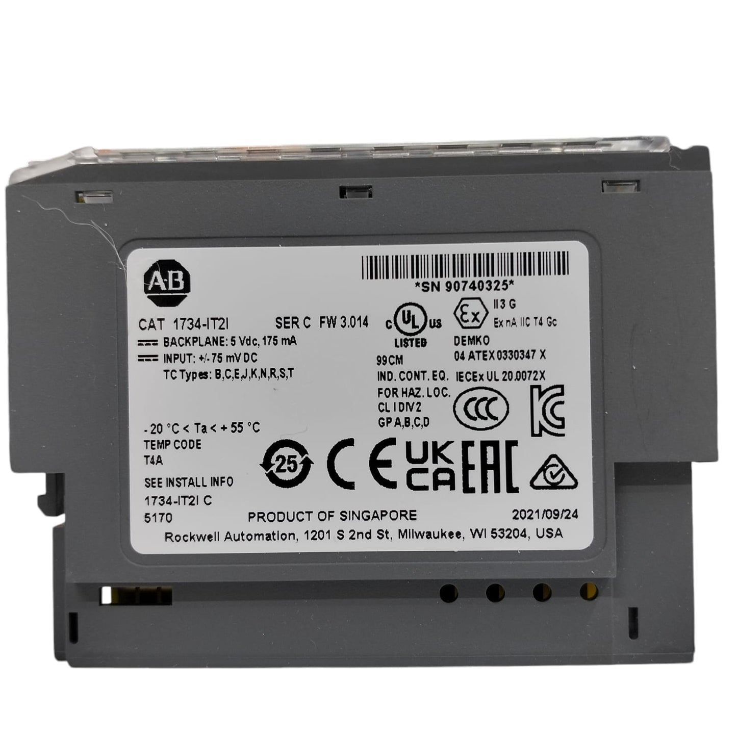 Allen Bradley 1734-it2i Módulo de entrada