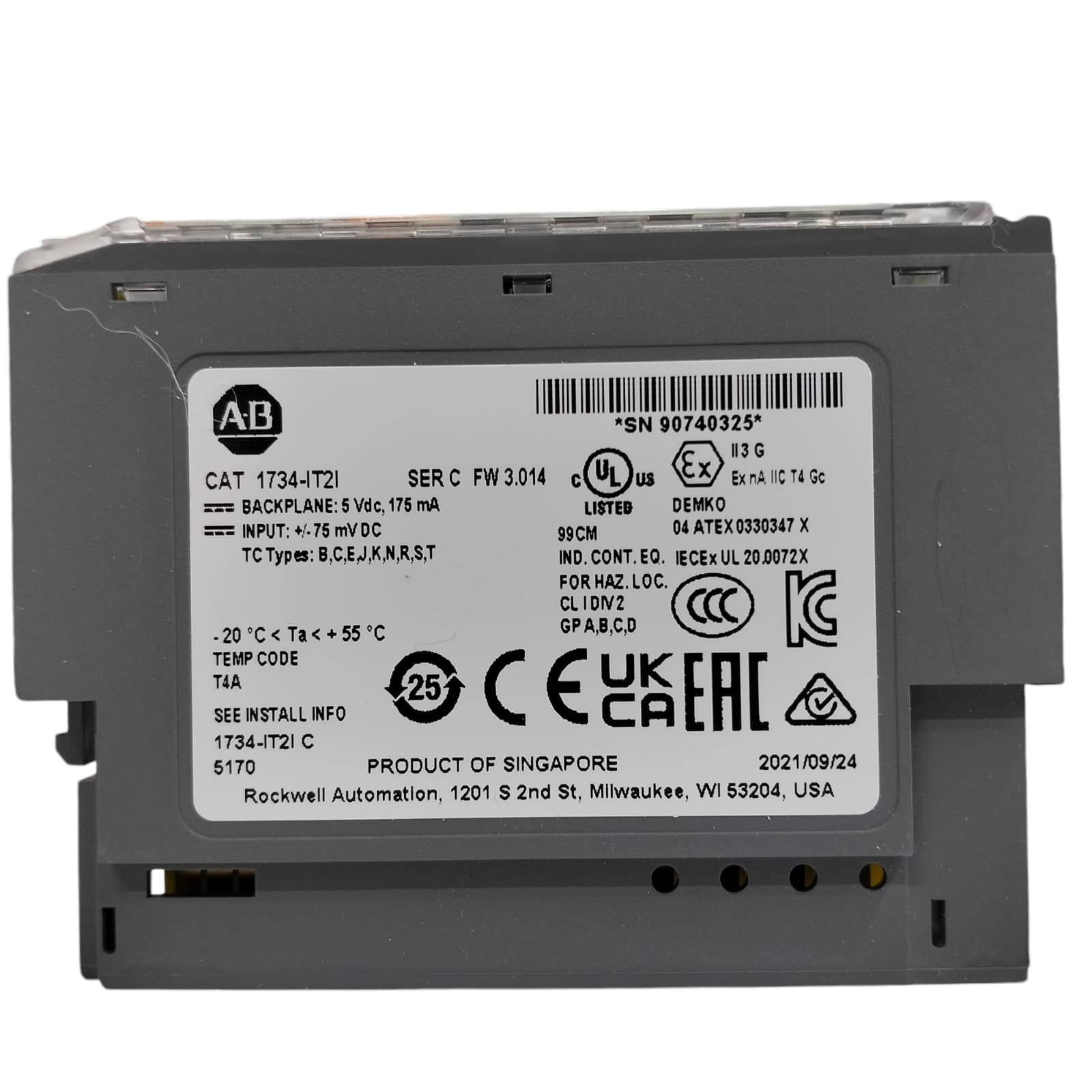 Allen Bradley 1734-it2i Módulo de entrada
