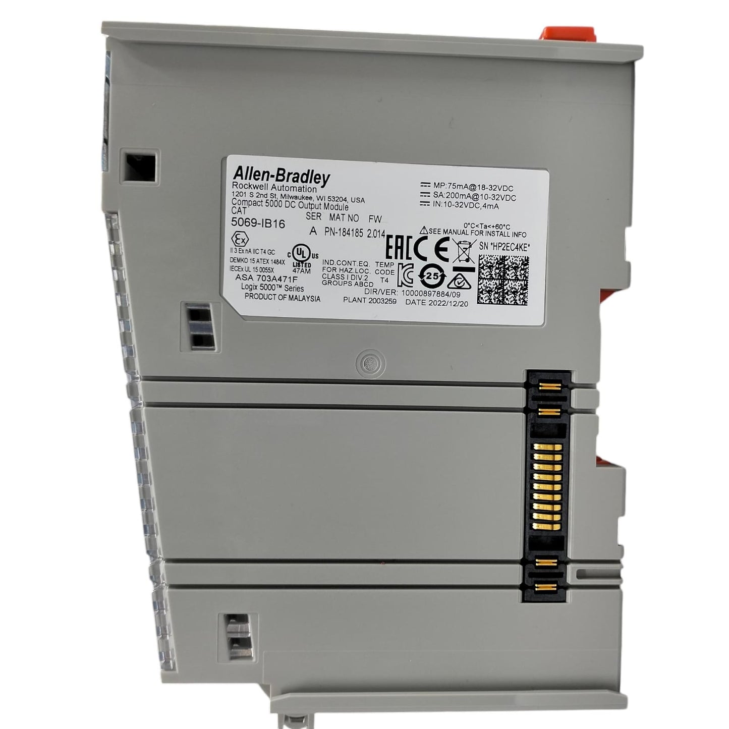 Allen Bradley 5069-Ib16 Módulo de entrada y salida