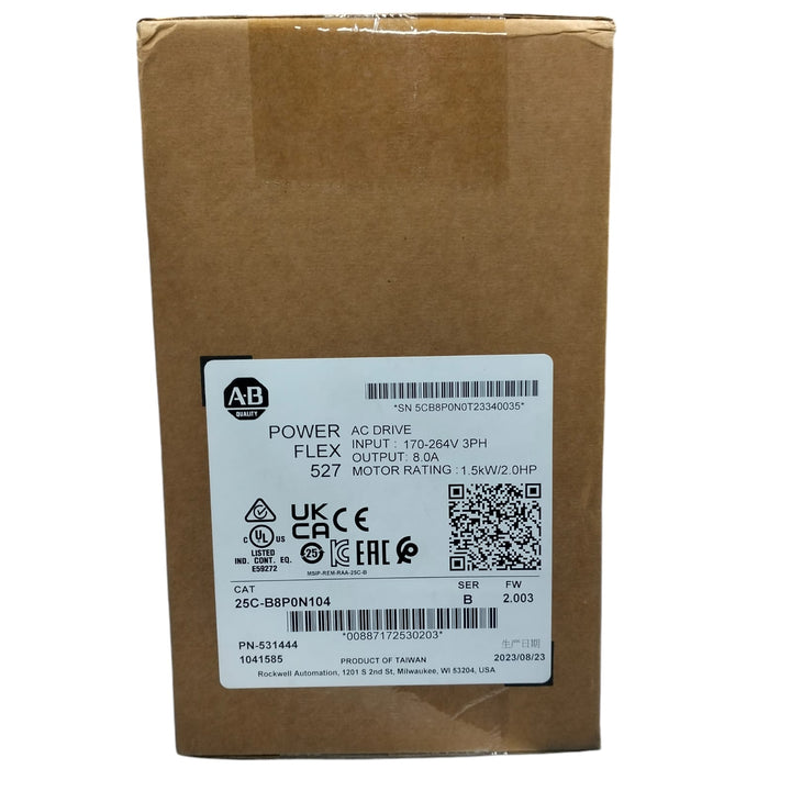 ALLEN BRADLEY 25C-B8P0N104 Power Flex 527 Variador de frecuencia