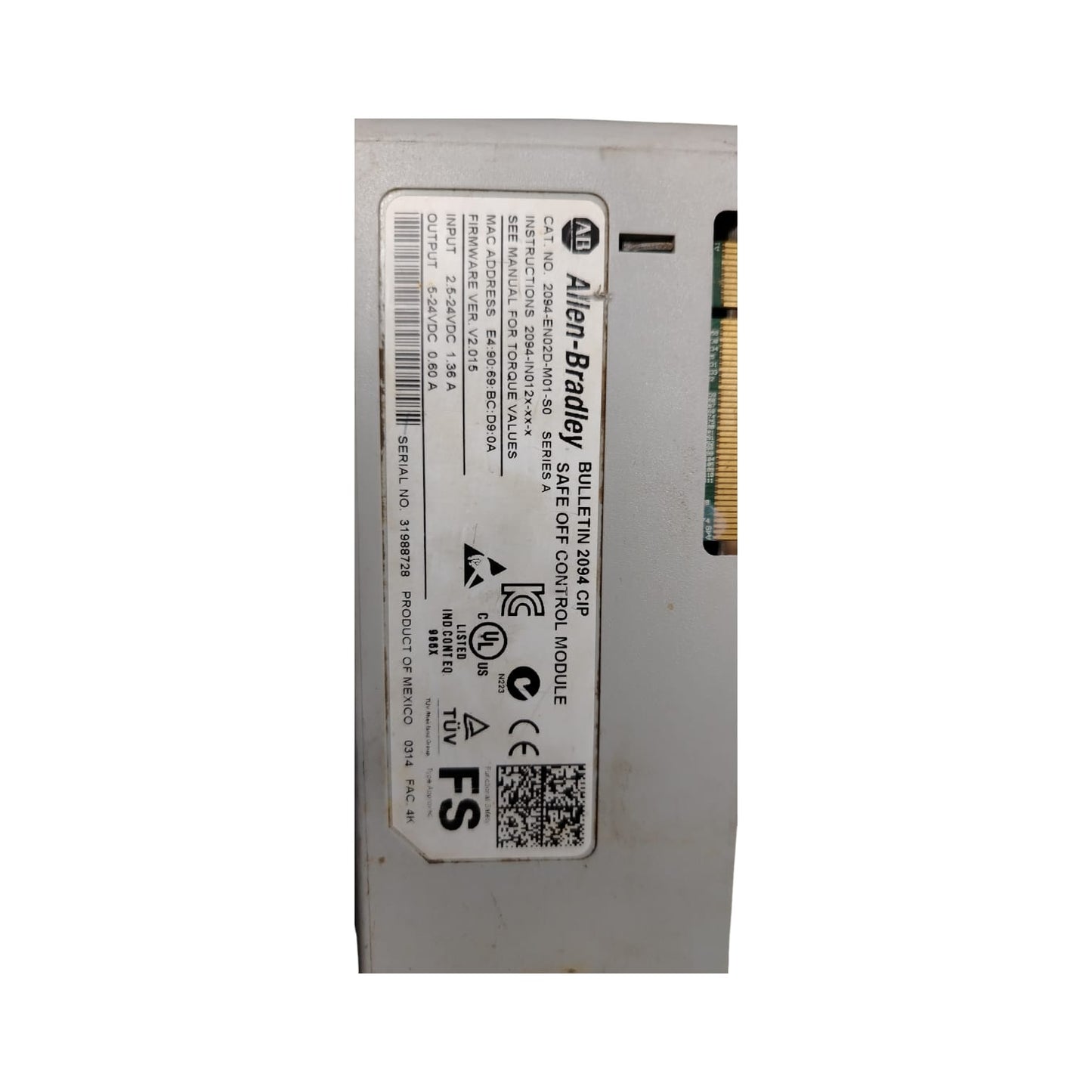 Allen Bradley 2094-en02d-m01-s0 Modulo de control