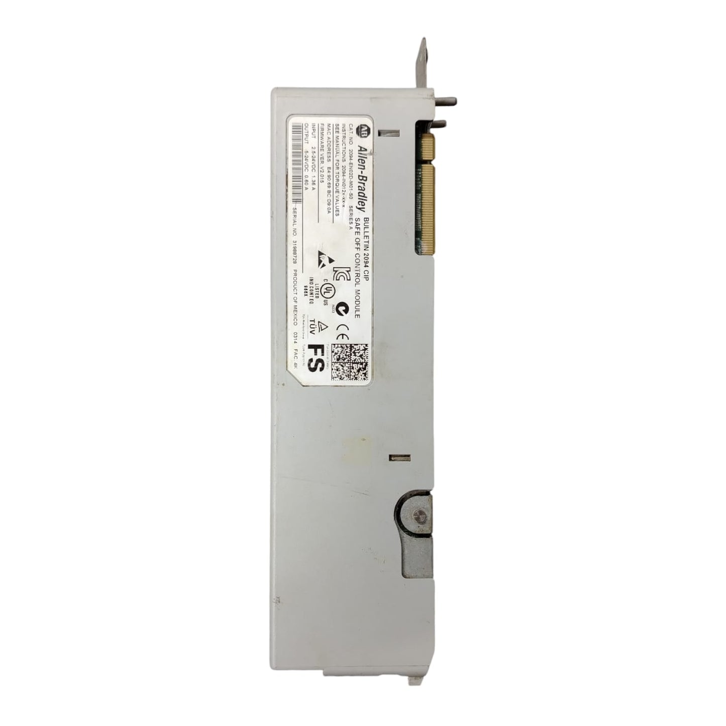 Allen Bradley 2094-en02d-m01-s0 Modulo de control