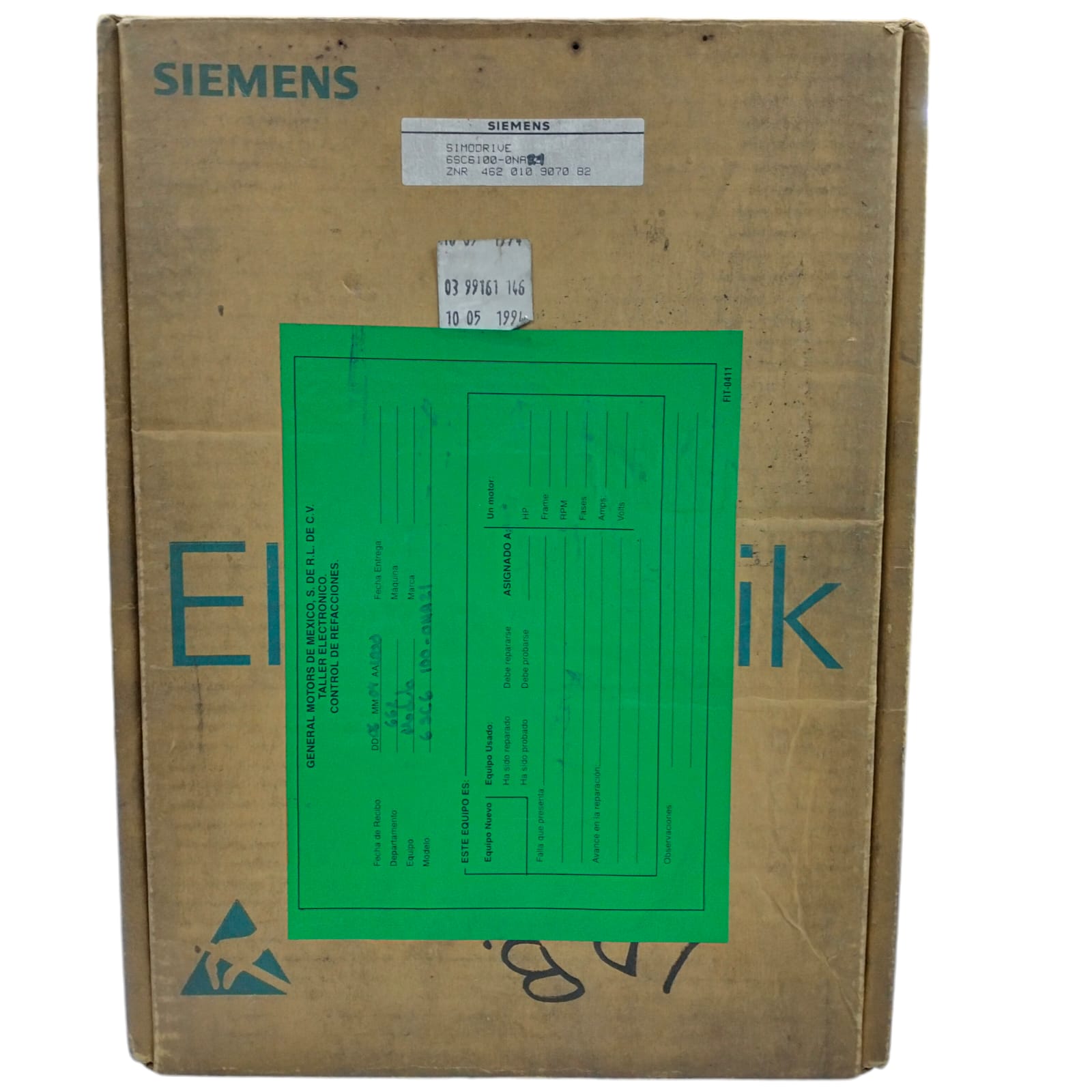 Siemens 6sc6100-0na21 Simodrive Tarjeta