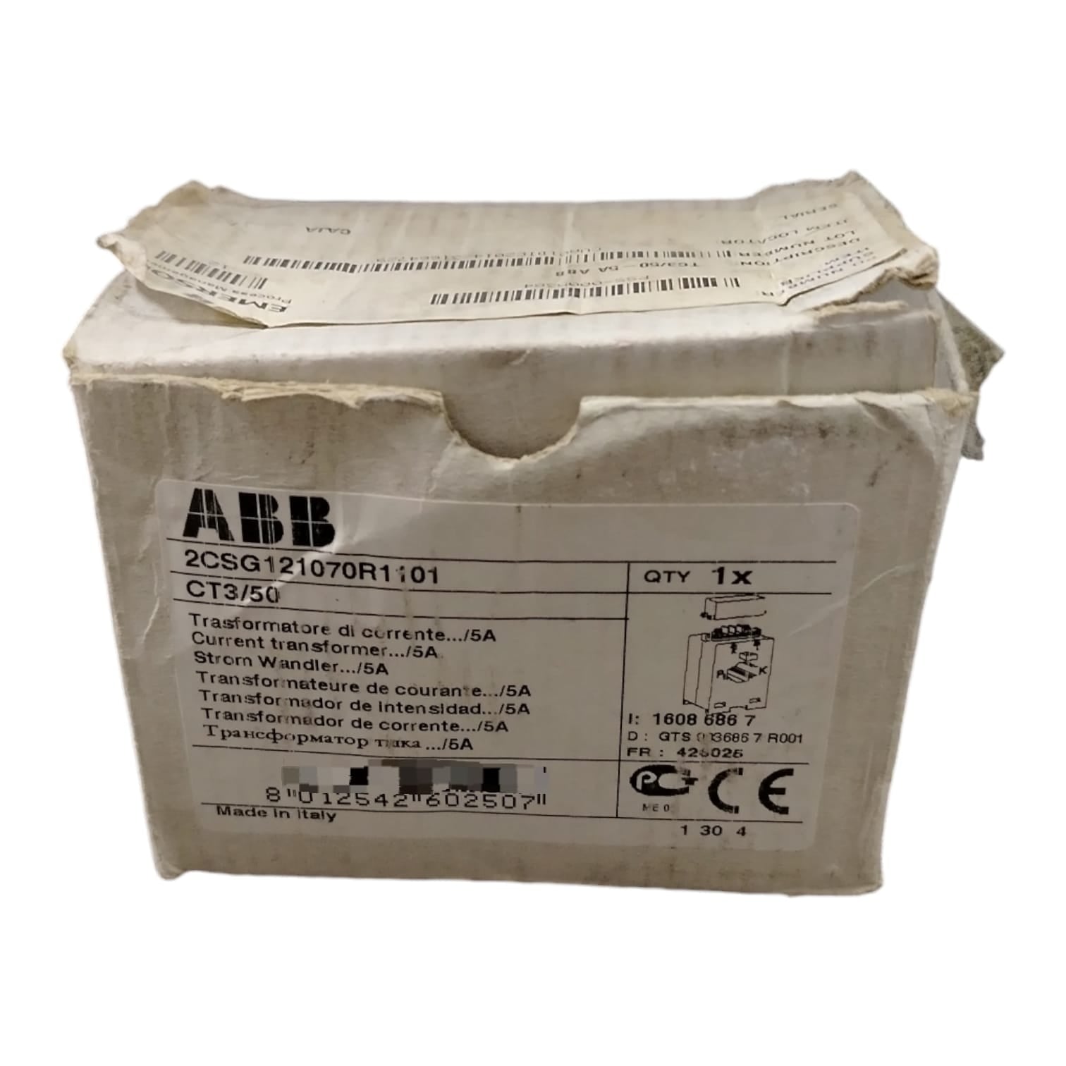 ABB	CT3/50 2CSG121070R1101 Transformador de corriente