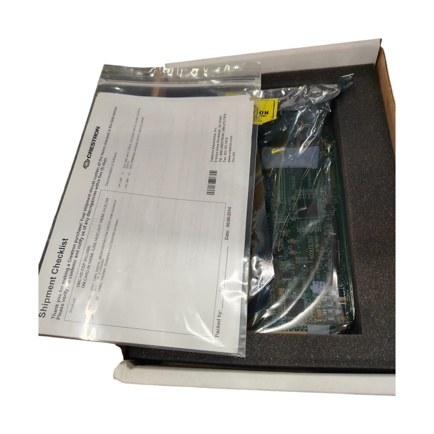 CRESTRON DMC-HD-DSP TARJETA