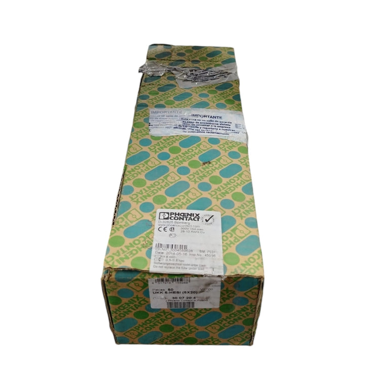 PHOENIX CONTACT UKK 5-HESI CLEMA PORTAFUSIBLE 50 piezas