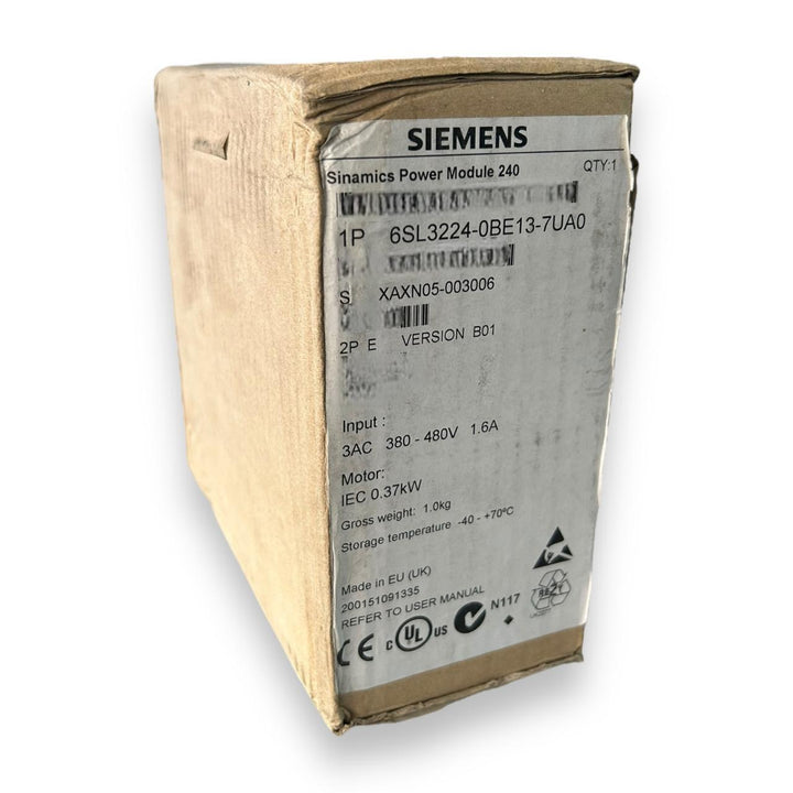 SIEMENS 6SL3224-0BE13-7UA0 Variador de frecuencia