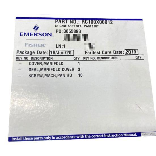 Emerson RC100X00012 Kit