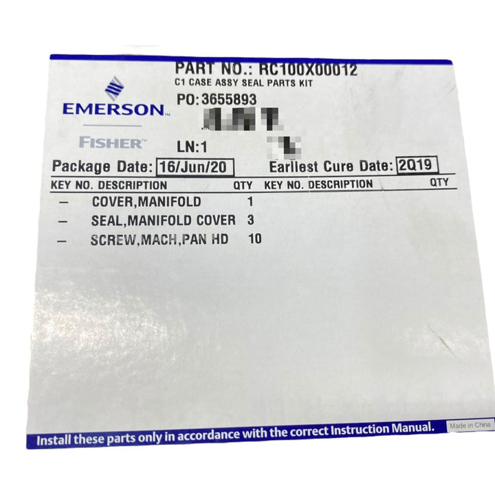 Emerson RC100X00012 Kit