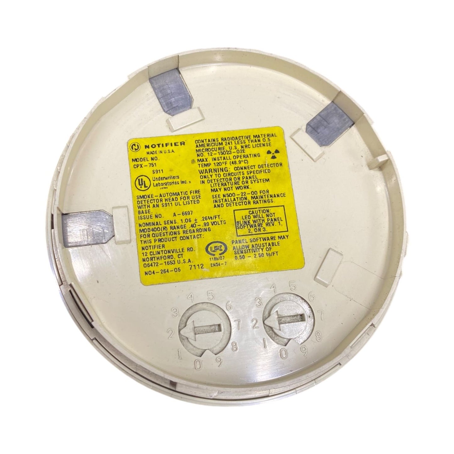 Honeywell cpx-751 sensor humo