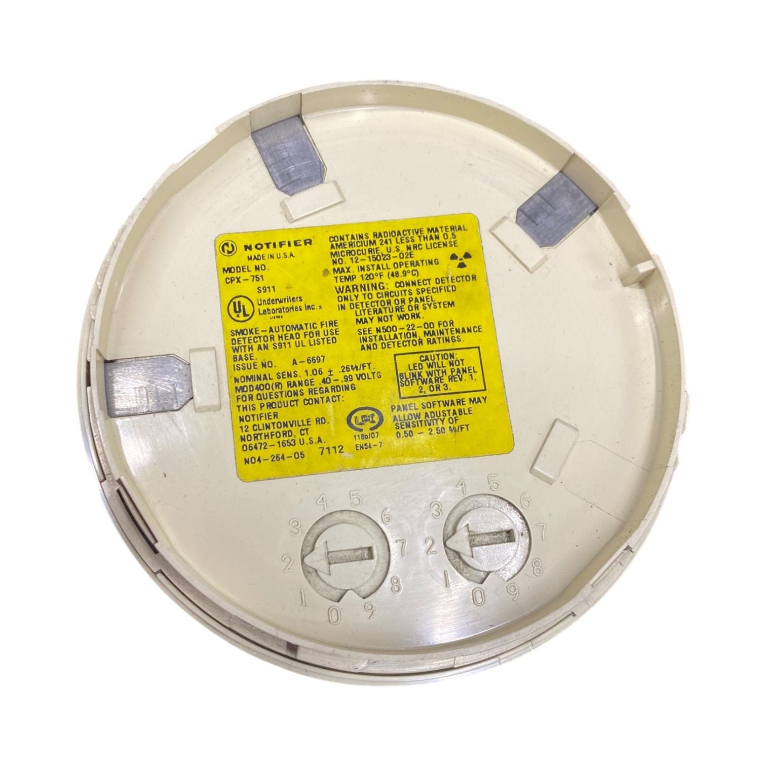 Honeywell cpx-751 sensor humo