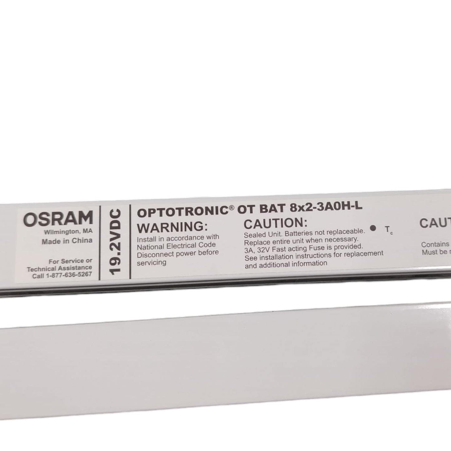 OPTOTRONIC 8X2-3A0H-L Paquete de baterías - Lineal