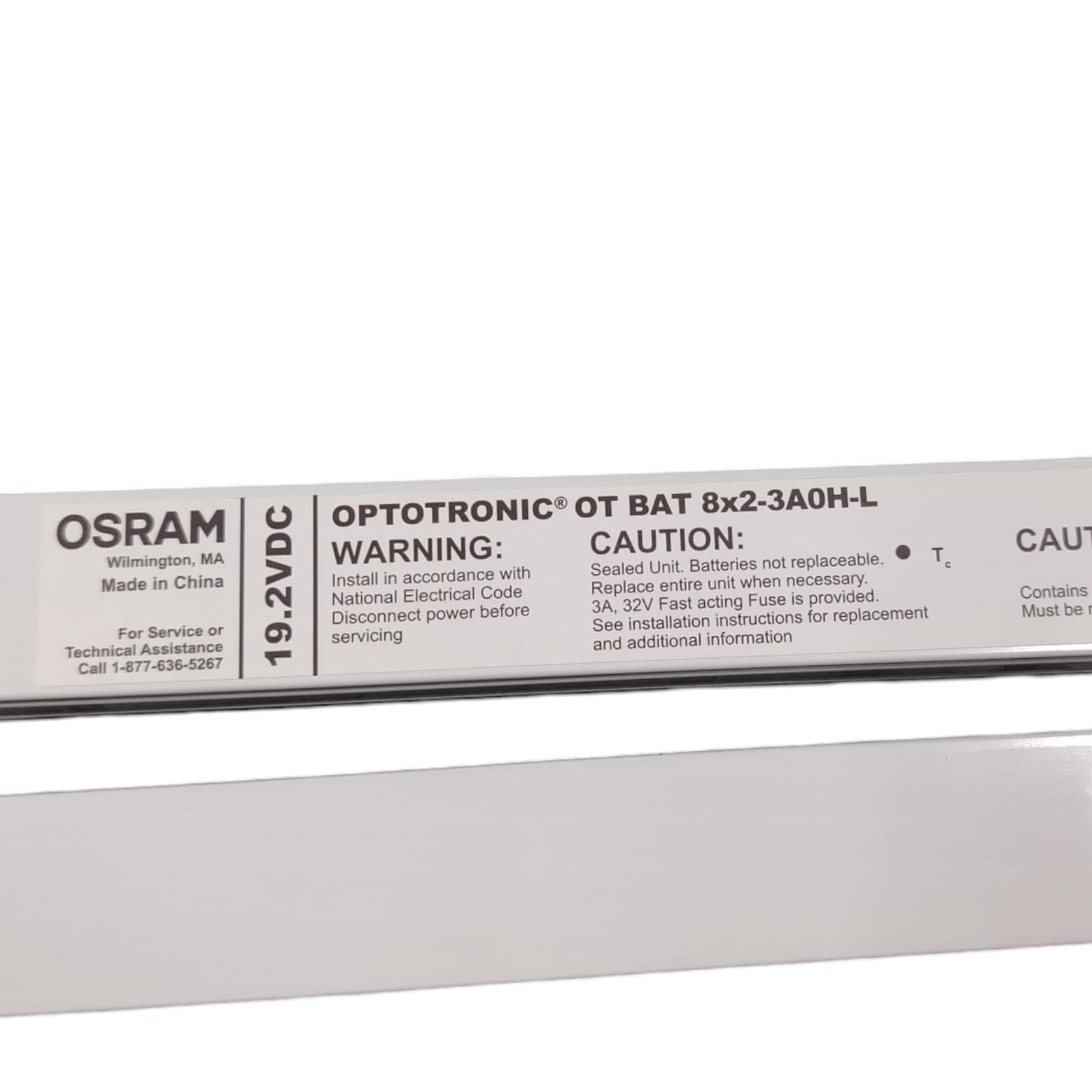 OPTOTRONIC 8X2-3A0H-L Paquete de baterías - Lineal