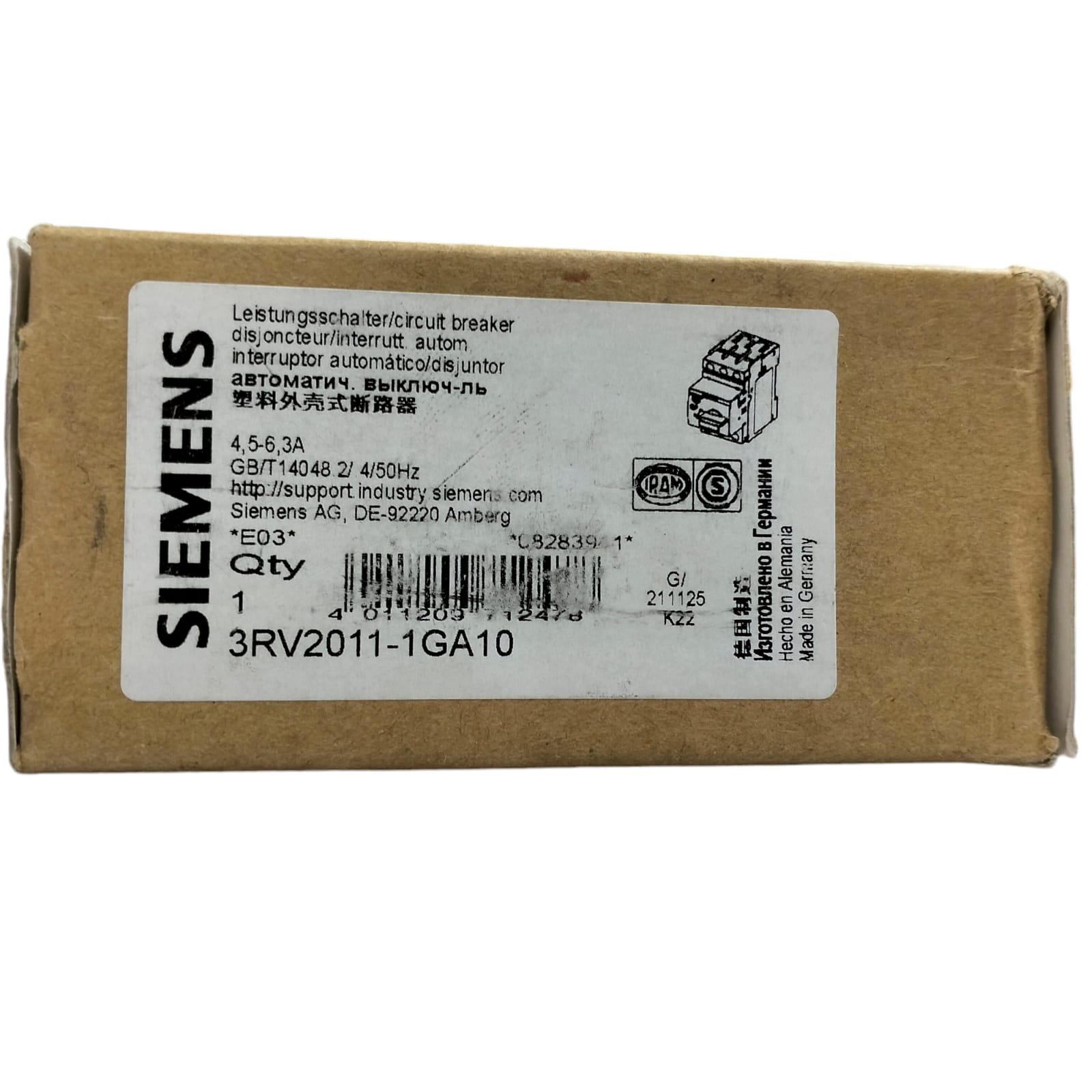 Siemens 3rv2011-1ga10 *E03*