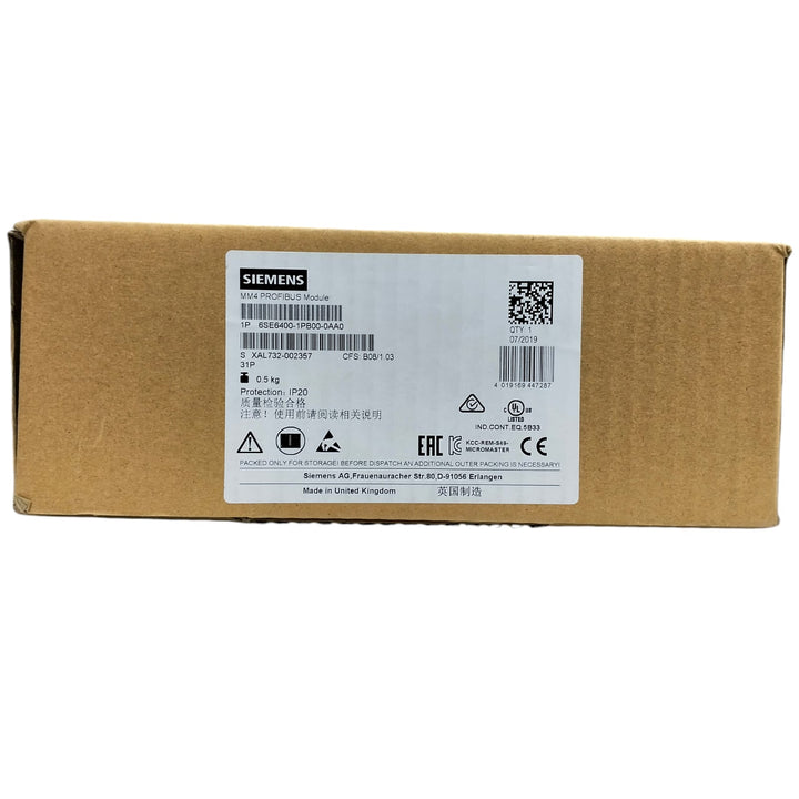 Siemens 6se6400-1pb00-0aa0 PROFIBUS MM4