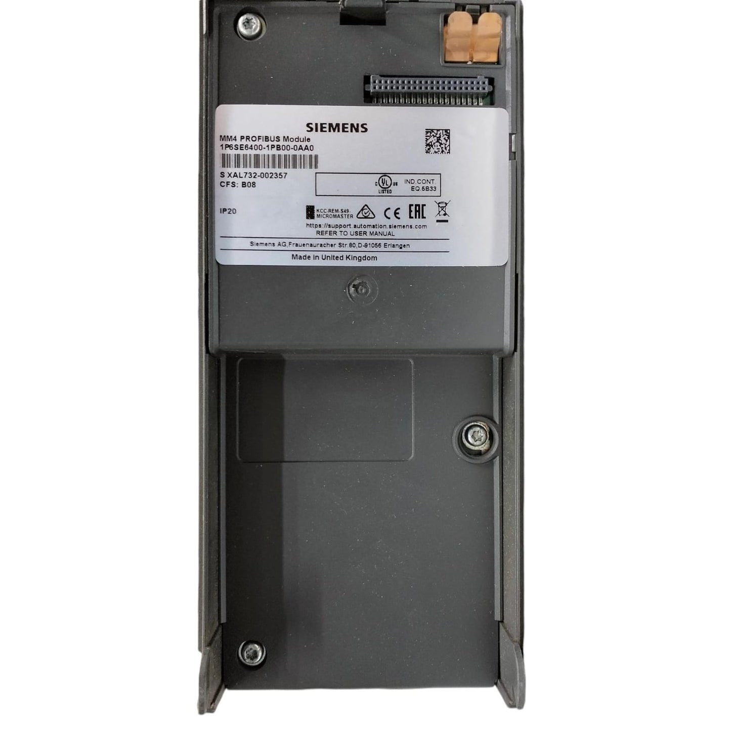 Siemens 6se6400-1pb00-0aa0 PROFIBUS MM4