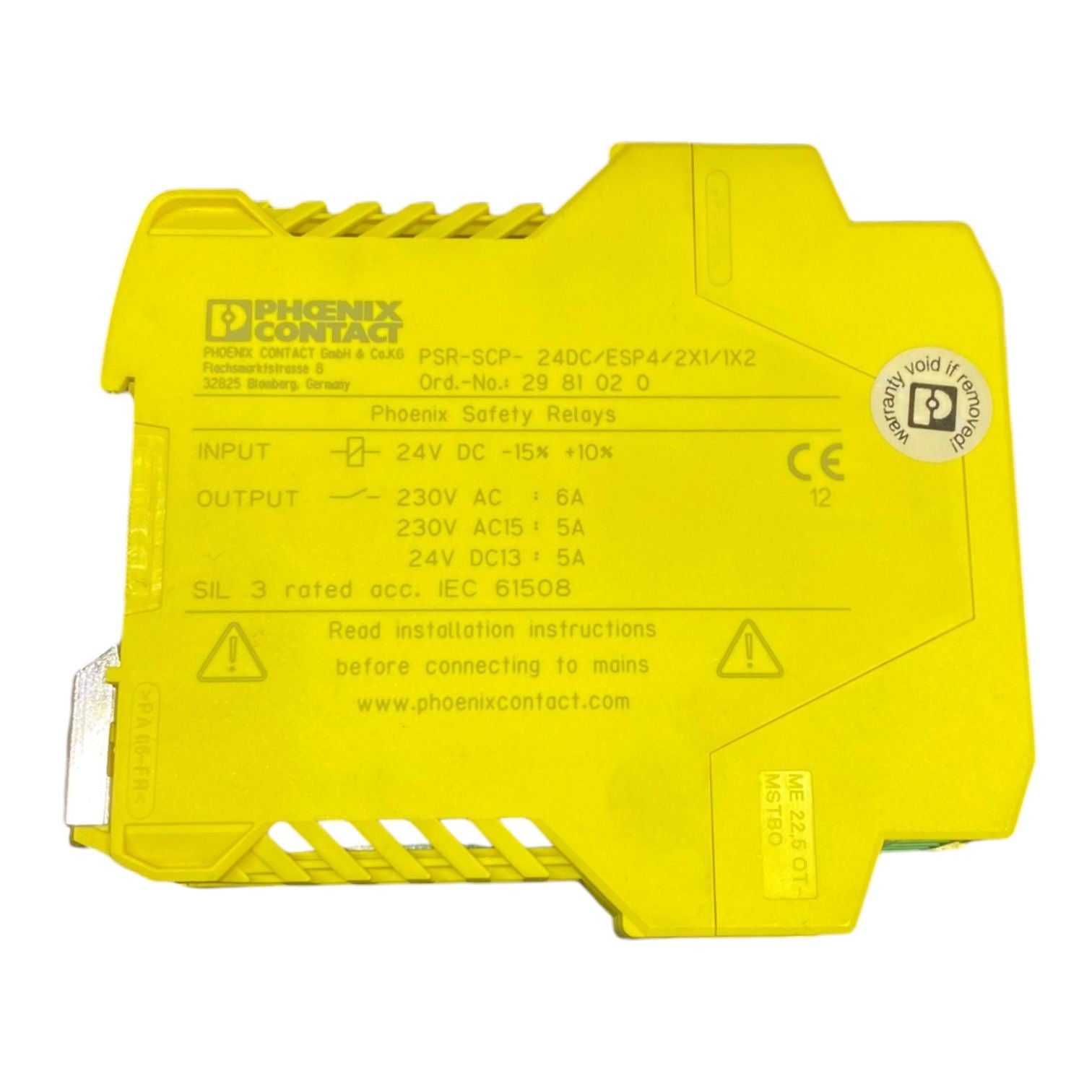Phoenix Contact Psr-scp-24dc/esp4/2x1/1x2 Relevador de seguridad