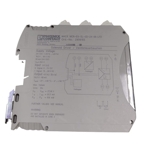 PHOENIX CONTACT MACX MCR-EX-SL-SD-24-48-LFD Componente para mando de válvula