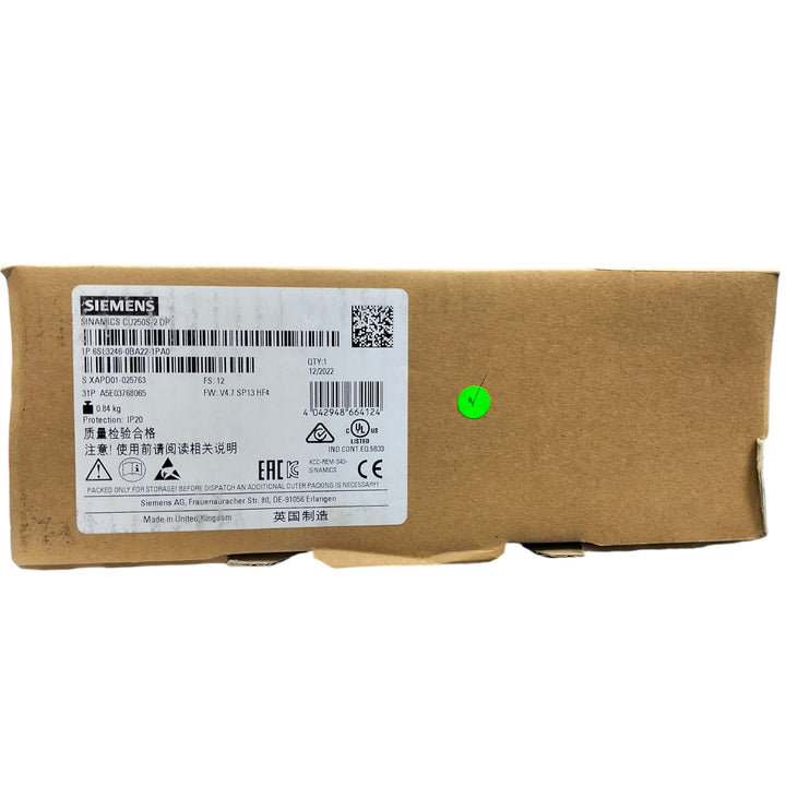 Siemens 6sl3246-0ba22-1pa0 SINAMICS CU250S 2 DP