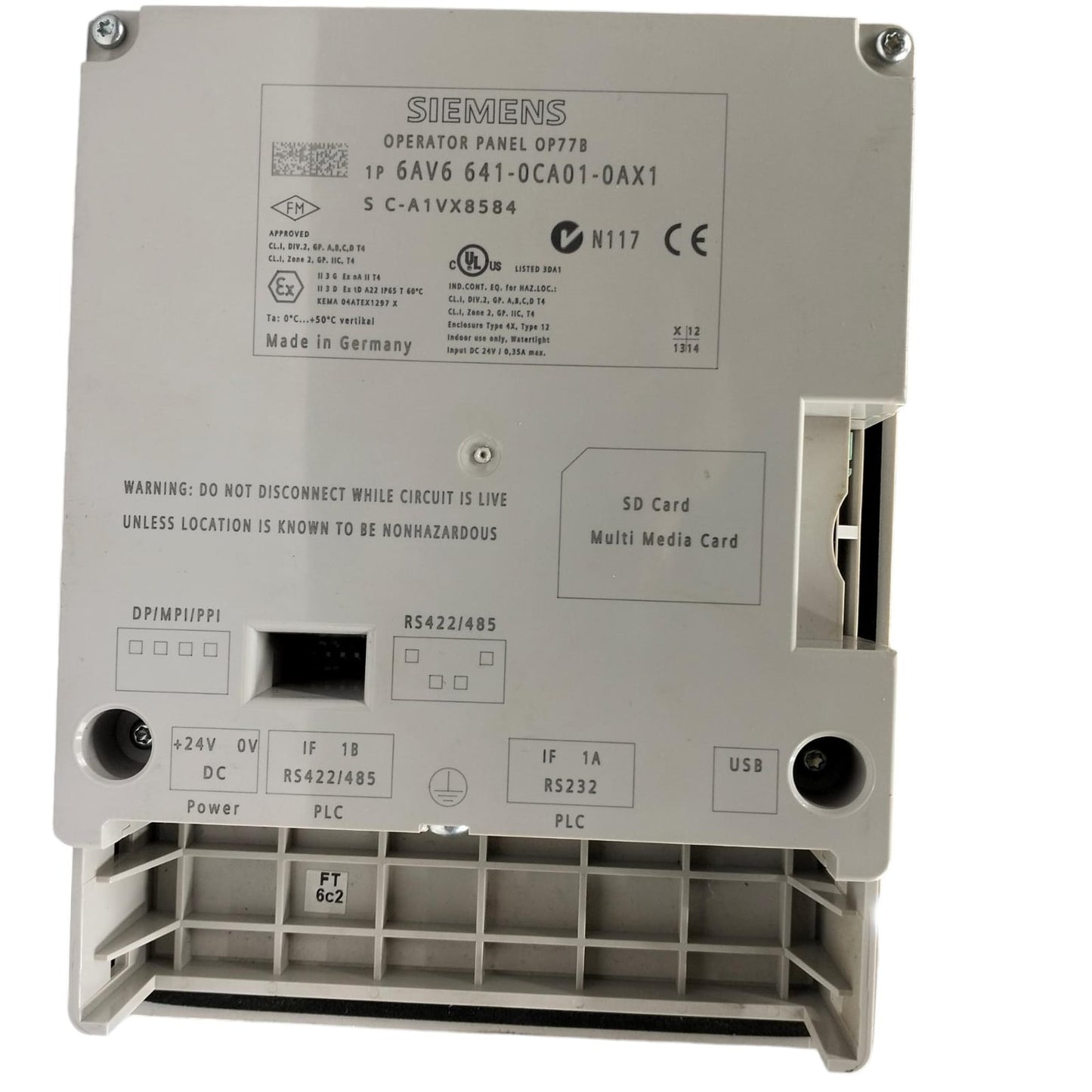 Siemens 6av6 641-0ca01-0ax1 SIMATIC PANEL