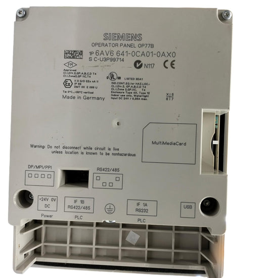Siemens 6av6 641-0ca01-0ax0 SIMATIC PANEL