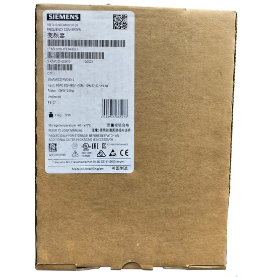 Siemens  6sl3210-1pe14-3ul1 SINAMICS PM240-2