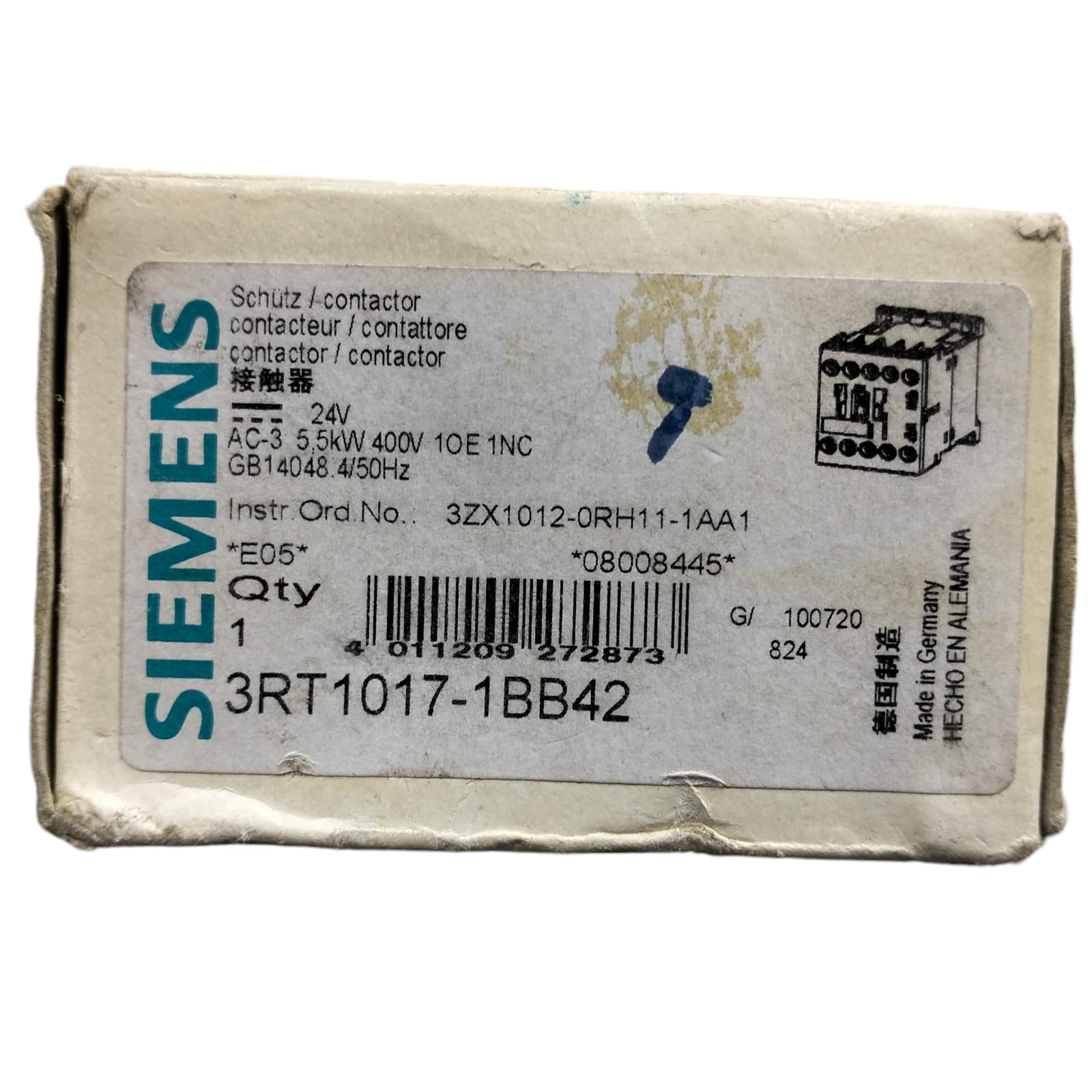 Siemens 3rt1017-1bb42 SIRIUS *E05*