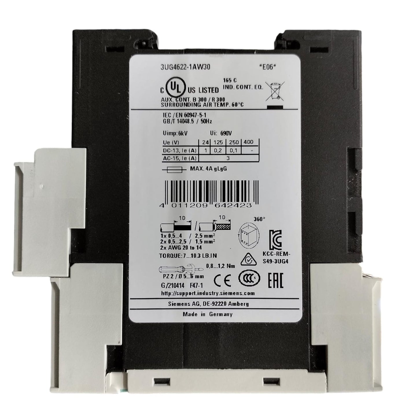 Siemens 3ug4622-1aw30 SIRIUS *E06*