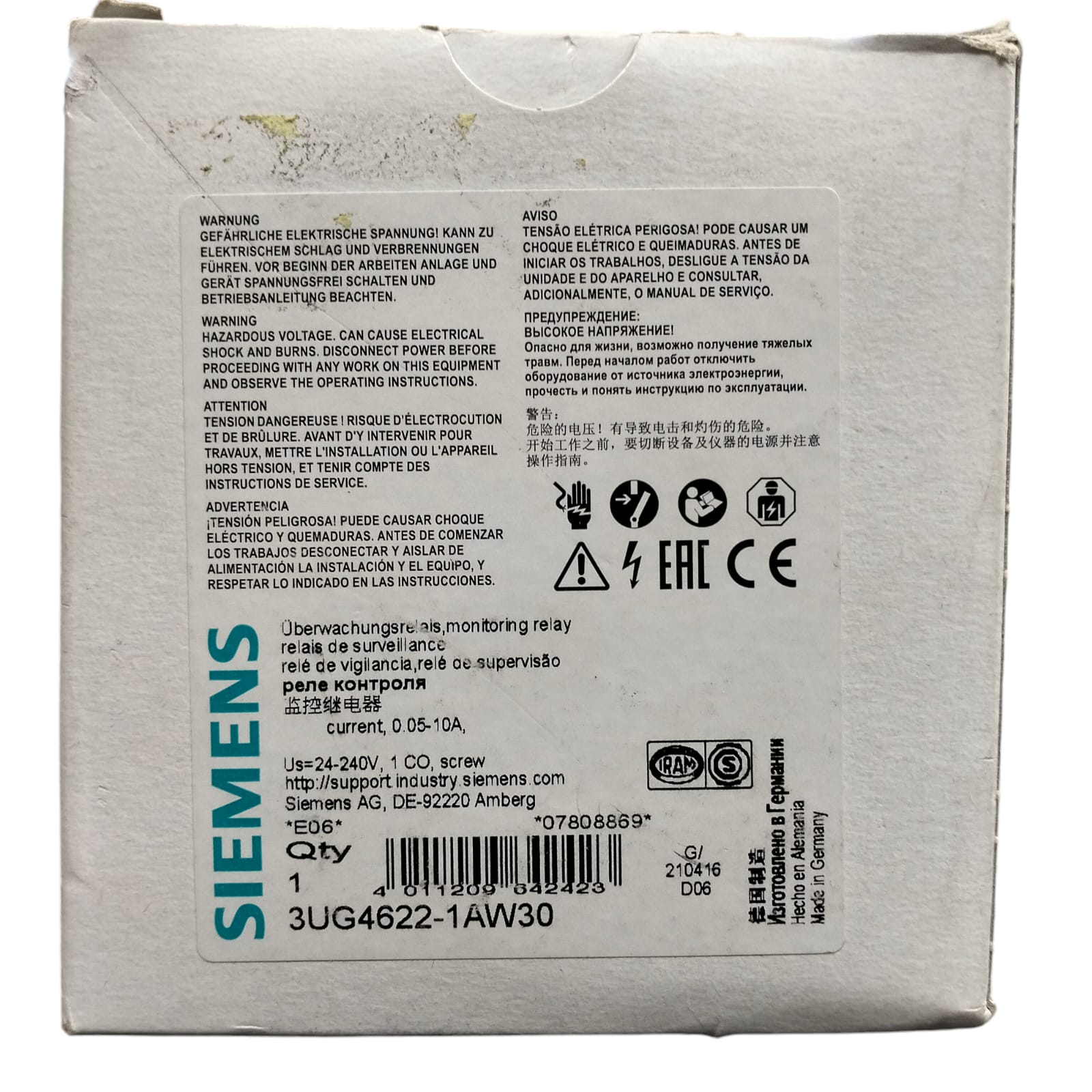 Siemens 3ug4622-1aw30 SIRIUS *E06*