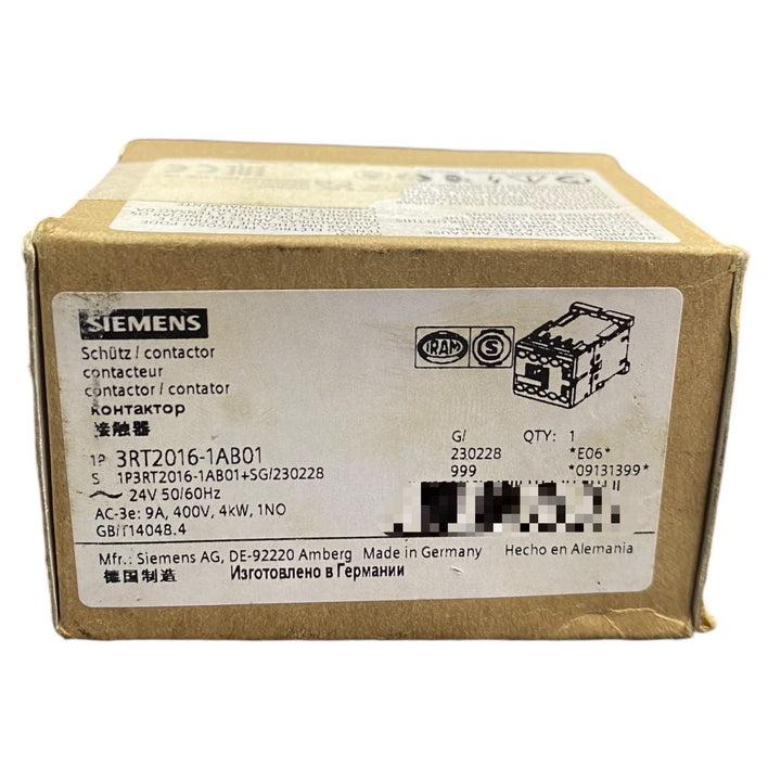 Siemens Contactor 3rt2016-1ab01