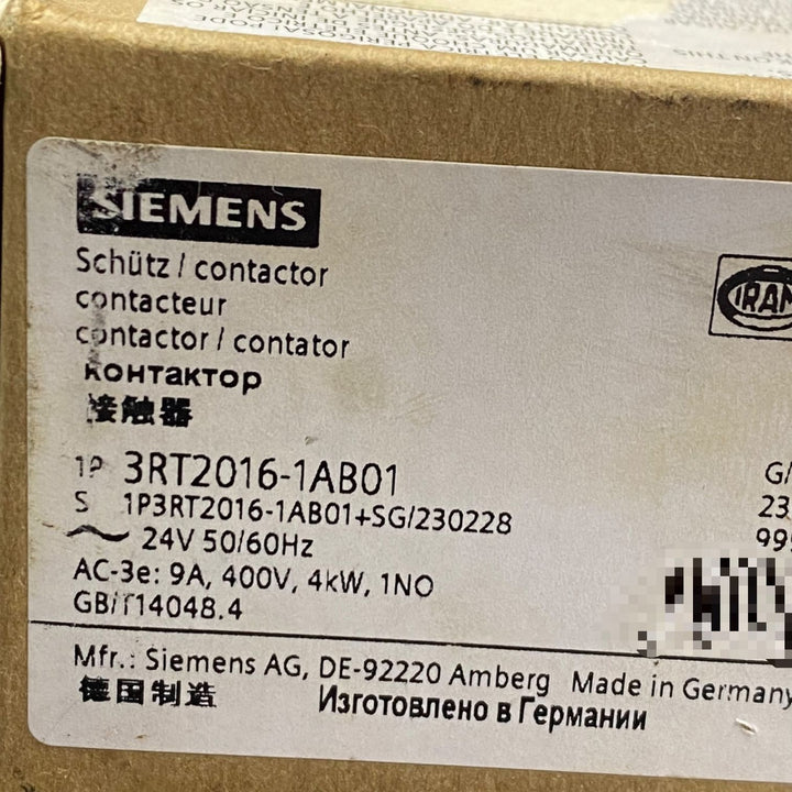 Siemens Contactor 3rt2016-1ab01