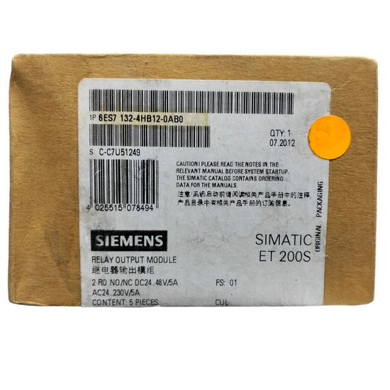 Siemens 6es7 132-4hb12-0ab0 SIMATIC ET 200S