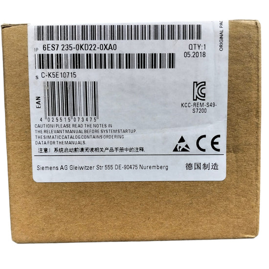 Siemens 6es7 235-0kd22-0xa0 SIMATIC S7-200