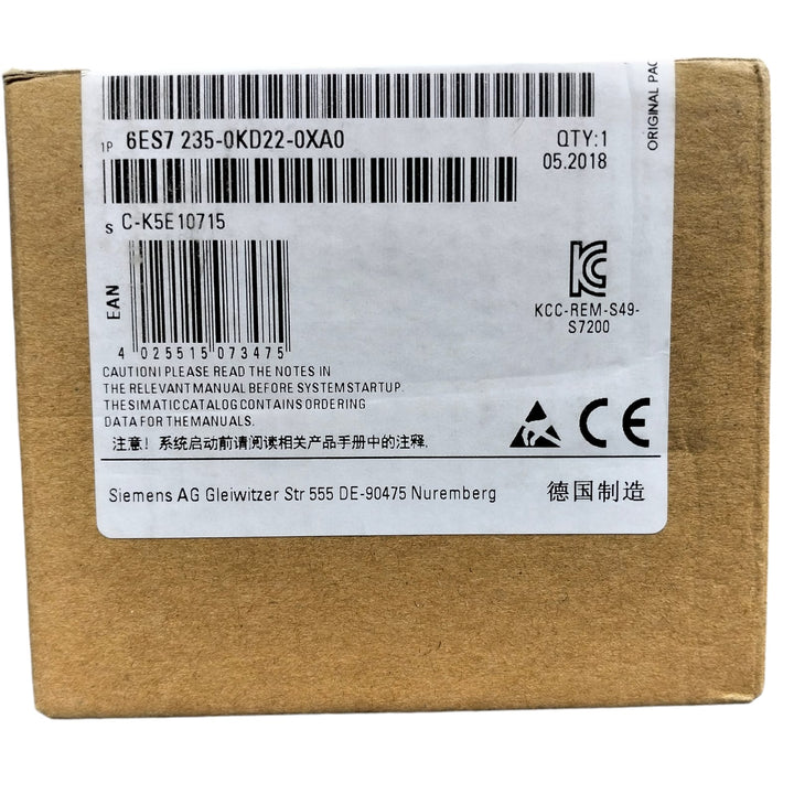 Siemens 6es7 235-0kd22-0xa0 SIMATIC S7-200