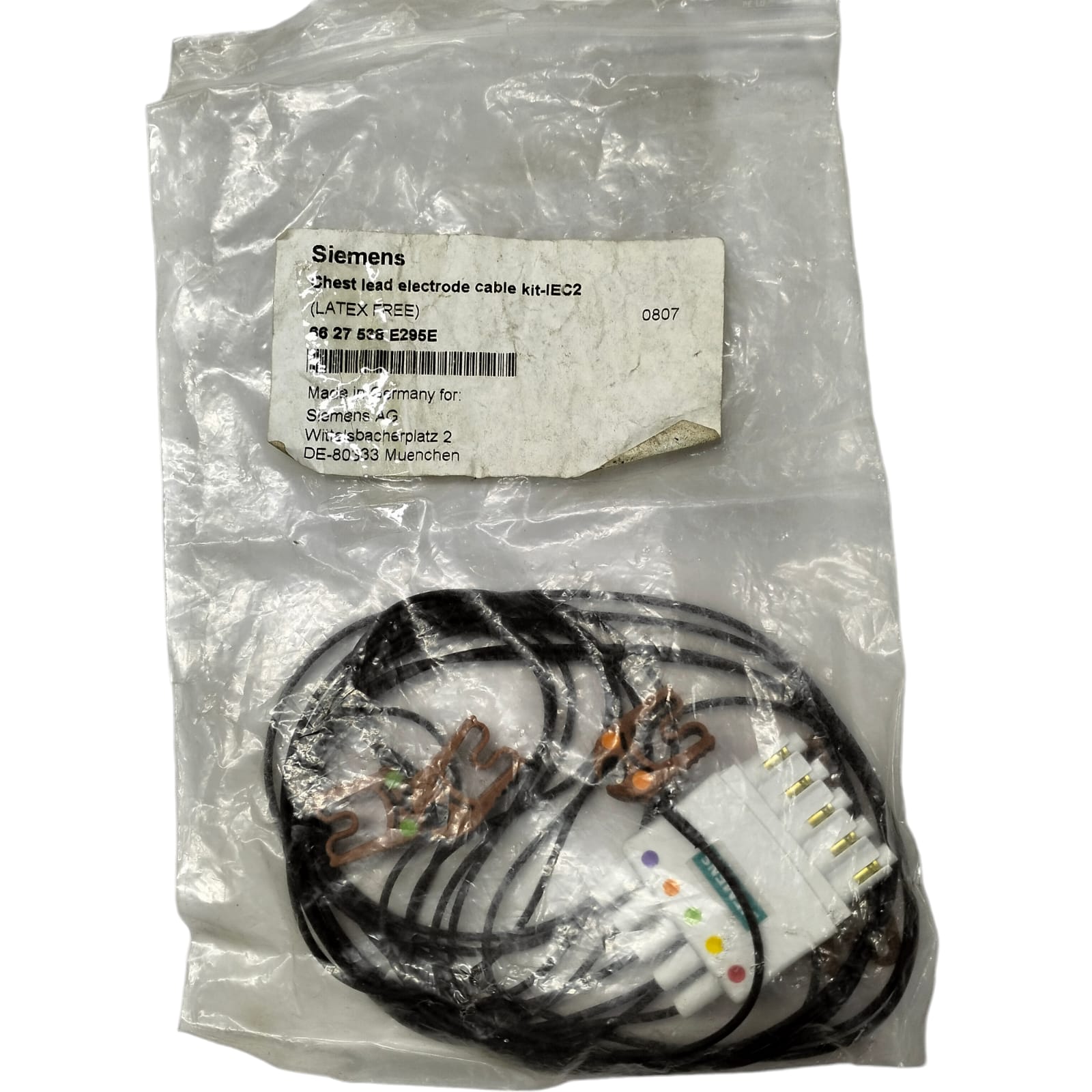 Siemens 66 27 538 E295e Chest Lead Electrode Cable Kit-IEC2
