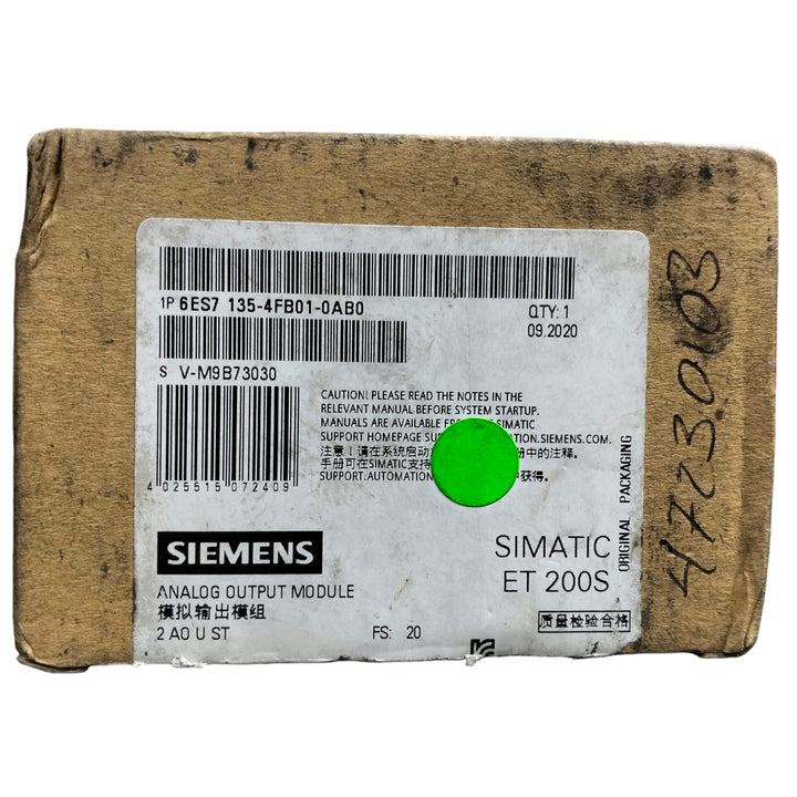 Siemens 6es7 135-4fb01-0ab0 SIMATIC ET 200S