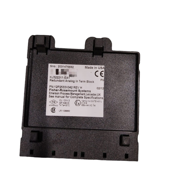 EMERSON KJ3222X1-EA1 Bloque de términos de entrada analógica