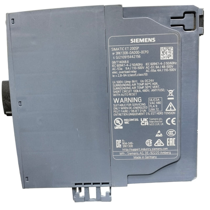 Siemens 3rk1308-0ad00-0cp0 SIMATIC ET 200SP Arrancador de motor