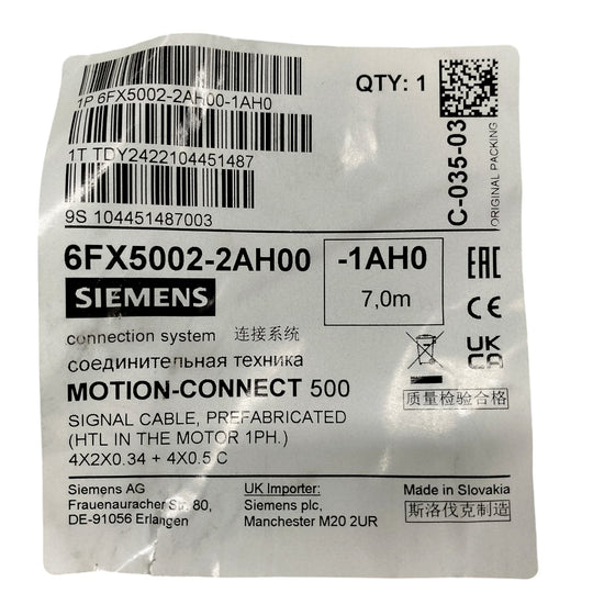 Siemens 6fx5002-2ah00-1ah0 Cable
