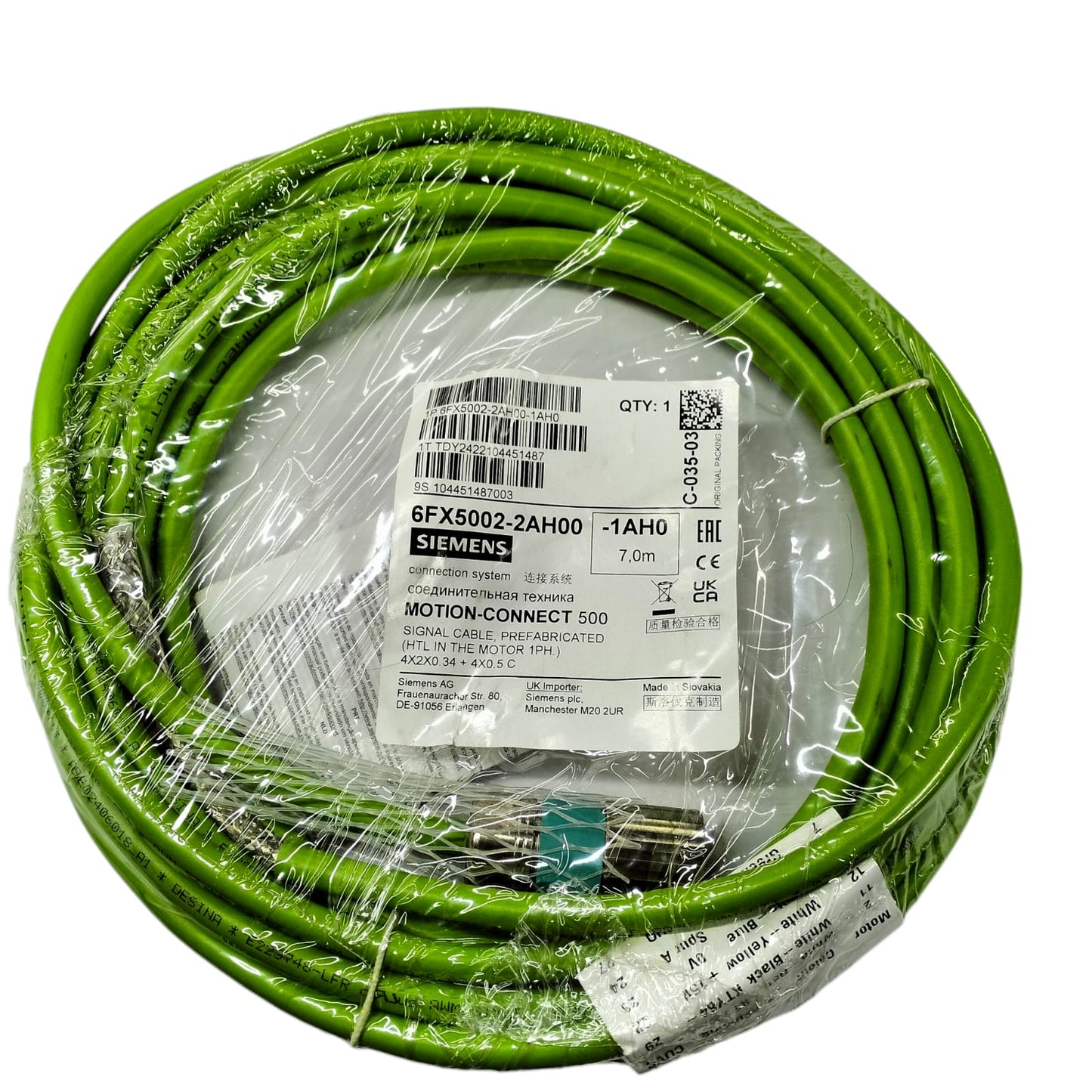 Siemens 6fx5002-2ah00-1ah0 Cable