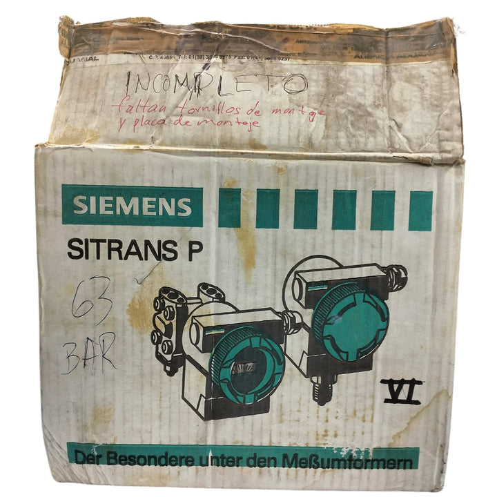 Siemens 7mf4434-1da62-2bf7-z SITRANS P transmisor de potencia