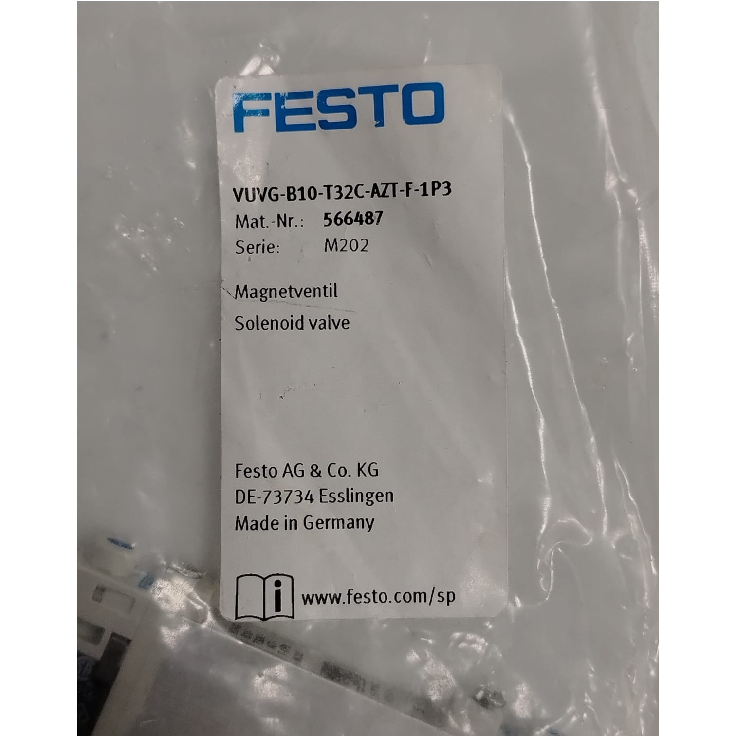 Festo VUVG-B10-T32C-AZT-F-1P3 Electroválvula