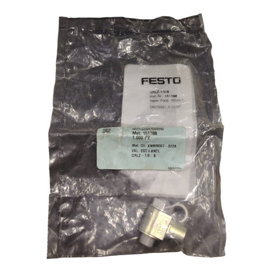 Festo GRLZ-1/8-B Válvula de estrangulación y antirretorno